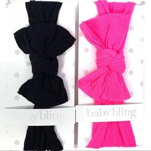 Baby Bling Bow Headband (Baby Girls) SET OF 2